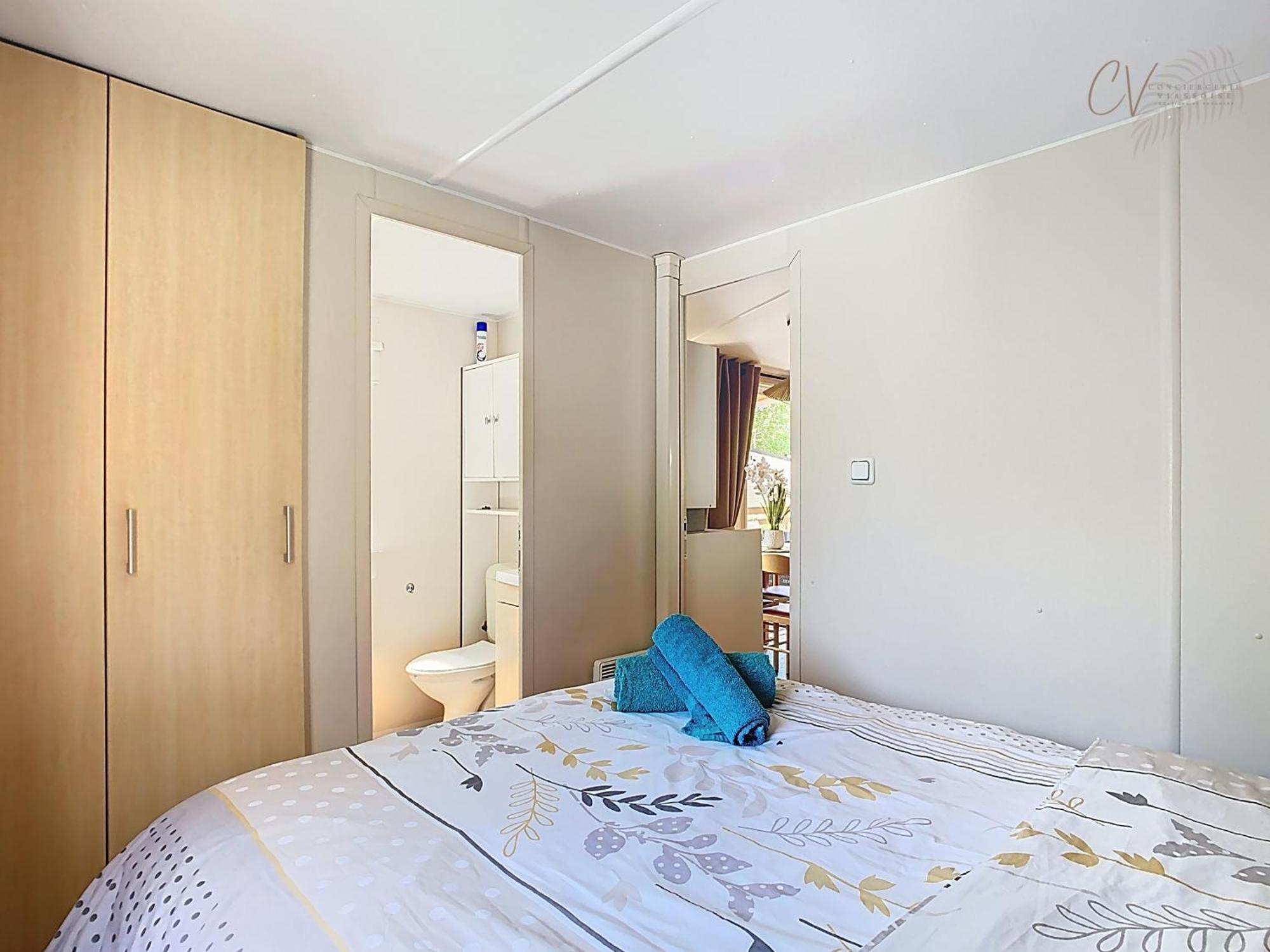 Grand Mobil Home 3Chbr 2Sdb Camping La Carabasse Виас Экстерьер фото